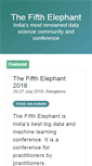 Mobile Screenshot of fifthelephant.in